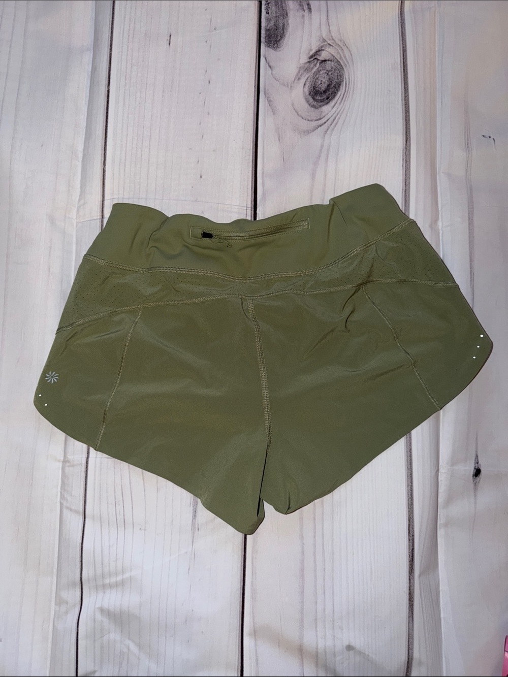 Athleta Women’s Olive Green Athletic Shorts - Picture 3 of 7
